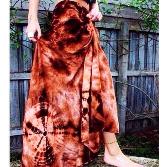 Wanderlust Tiedye Wrap Skirt