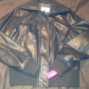 ✨REDUCED!✨Dark Brown Bomber Jacket