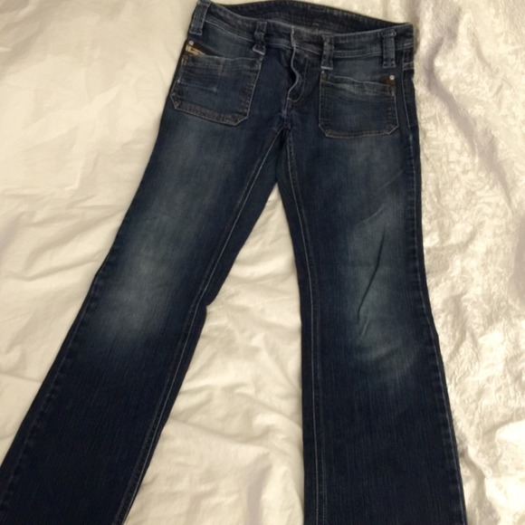 Diesel denim with leather accents size 28