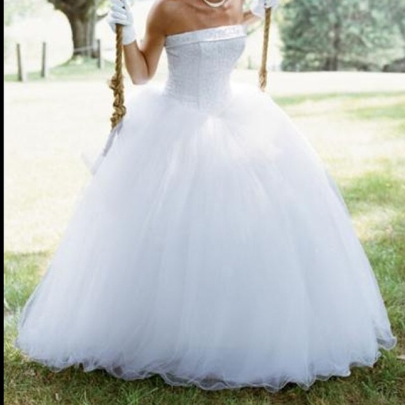 David's bridal ball gown