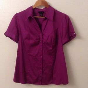 Short sleeve button up top