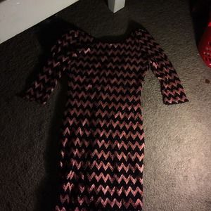 Chevron print dress