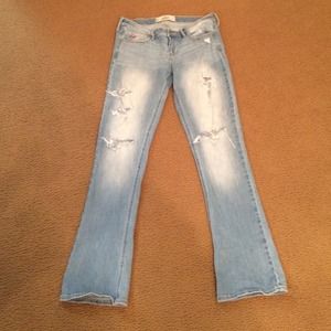 Ripped Hollister jeans