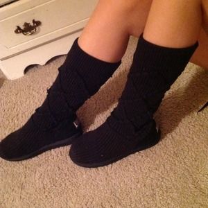 UGG Black sweater boots size 9