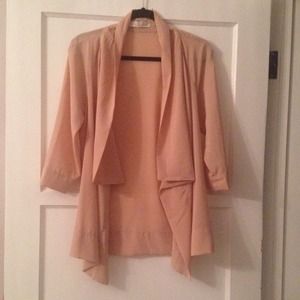 ✨Blush front drape jacket✨