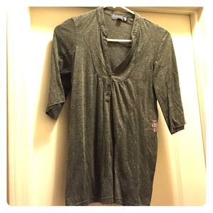 Green Volcom 3/4 sleeve shirt