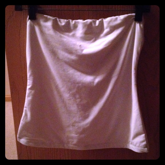 White cache tube top