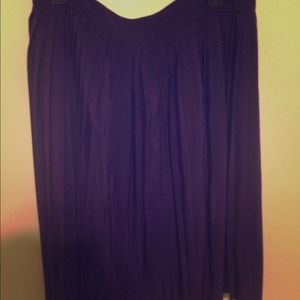 Purple pleated skirt