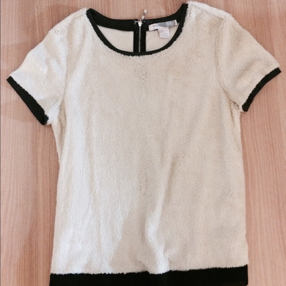 Forever 21 cream fuzzy top