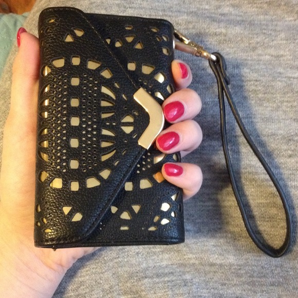 Gold Design Wristlet