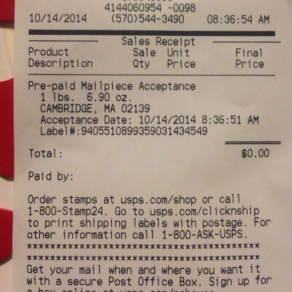 Your item was shipped