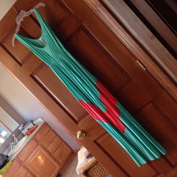 Chevron maxi dress