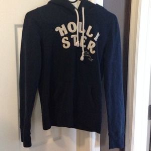 Navy blue HOLLISTER hoodie