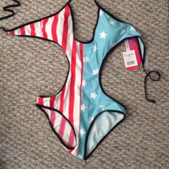 American flag monokini