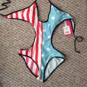 American flag monokini