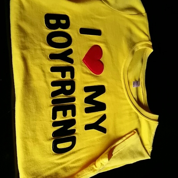 ●●SOLD●● I love my  boyfriend  shirt.