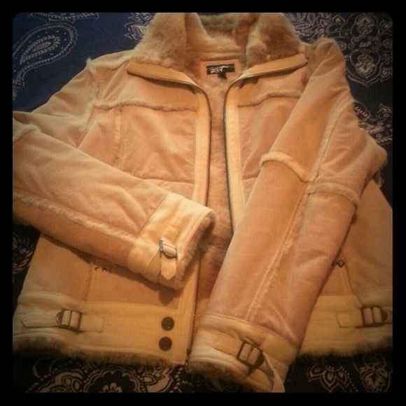 Black Rivet suede short coat