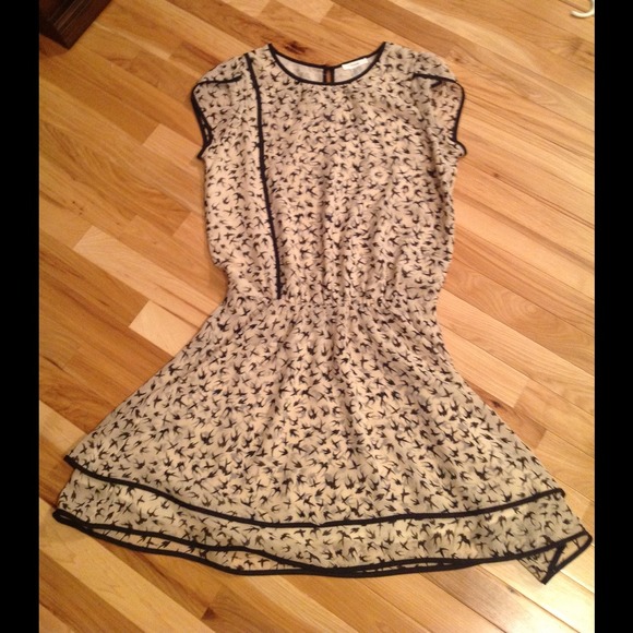 Birds in flight Dress SZ M NWOT