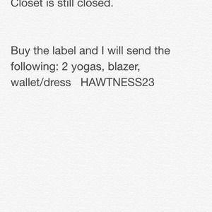 This is what I put up for you when I was closing😊