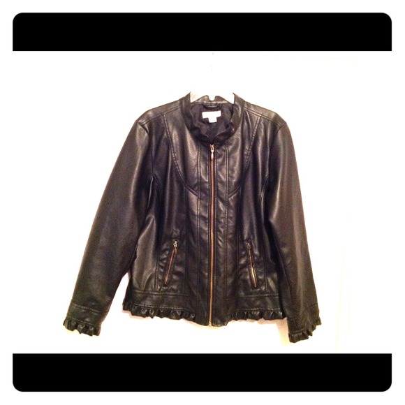 Black Faux Leather Jacket