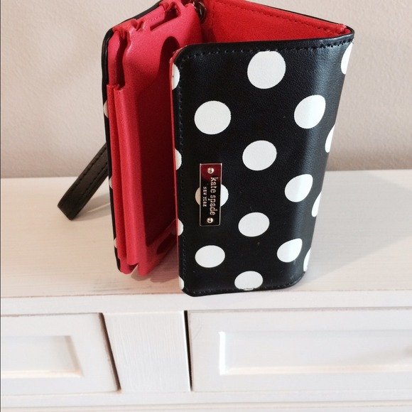 Kate spade 4 and 4s iPhone trifold wallet
