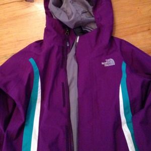 North face rain coat