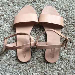 American Apparel real leather Sandals