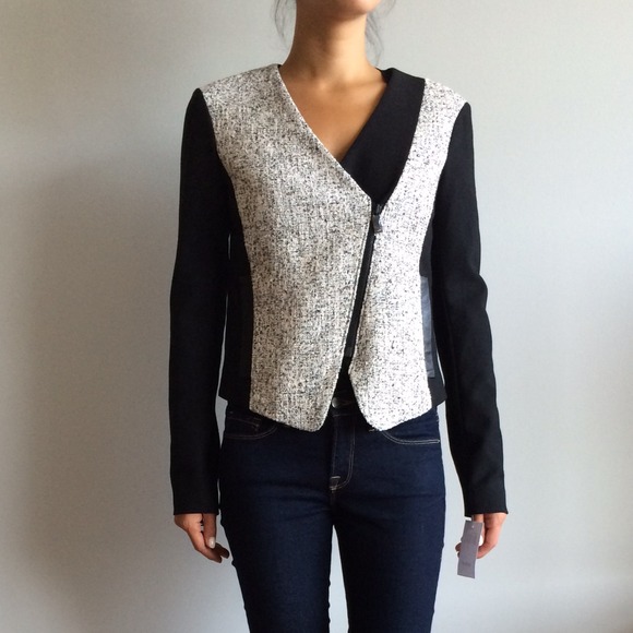 🌟LAST CHANCE🌟Tibi Basketweave Blazer - Picture 1 of 4