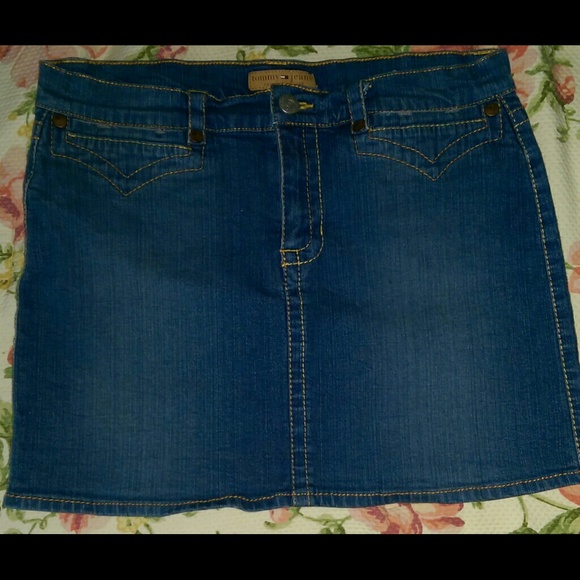 Jeans denim mini skirt - Picture 1 of 3