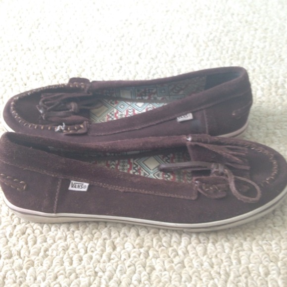 Vans moccasins size 8