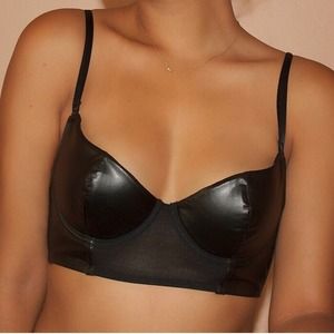 * NEW * Pleather Bralette