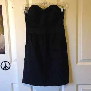 Silence + noise black mini dress