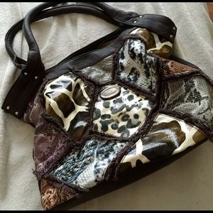 dolce and gabbana multi print purse