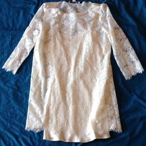 Forever 21 dress cream sz m NEW