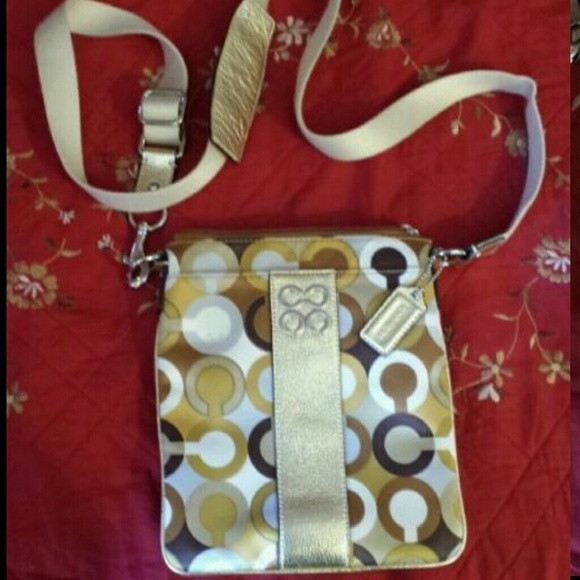 SOLD SOLD Coach "JULIA" Op Art Swingpack Crossbody