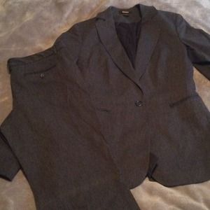 Charcoal gray Express Suit