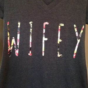 Grey "wifey" shirt