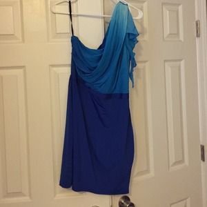 Blue ombré Bebe dress