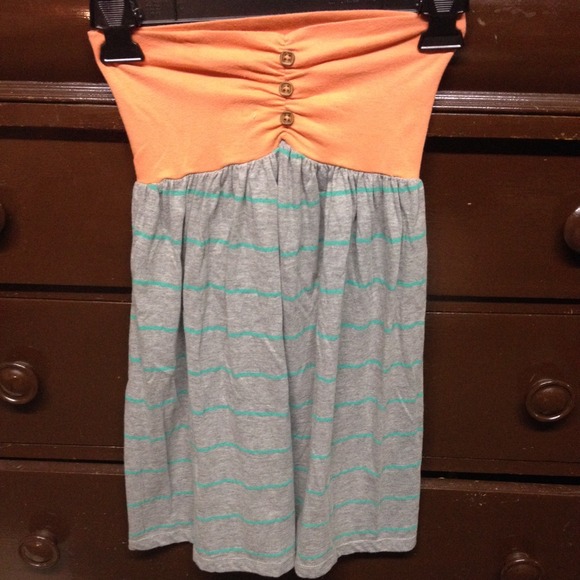 Orange top tube dress/shirt