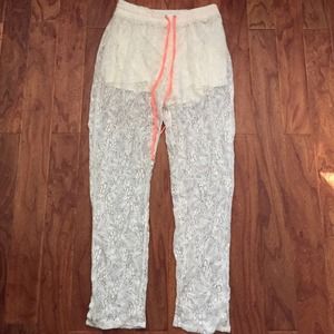 Lace pants