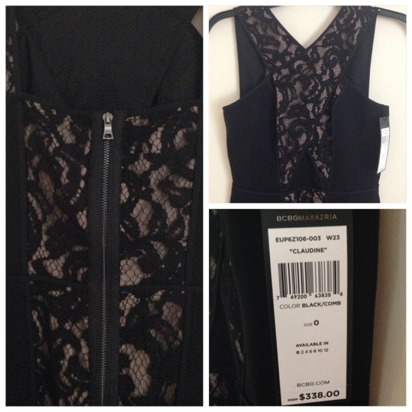 BCBG Claudine Crisscross Bodice Dress - Picture 4 of 4