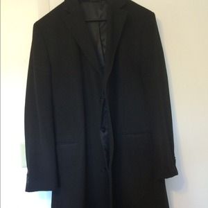 Men's dressy wool coat.