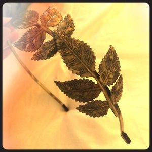 Urban outfitters leaf headband.
