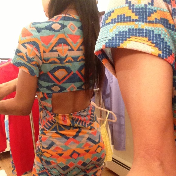 Aztec Cut-Out Dress - Picture 4 of 4