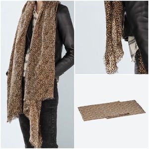 Zara Accessories - Zara Leopard Print Scarf Zara Accessories - Zara Leopard Print Scarf
