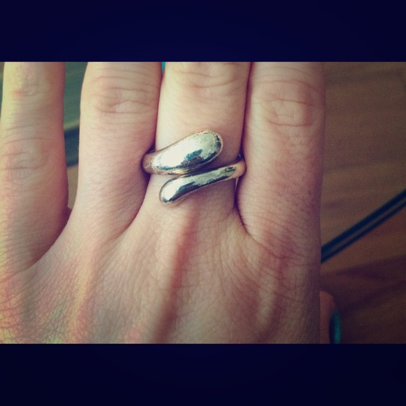 Tiffany's & Co Sterling Silver Teardrop Ring