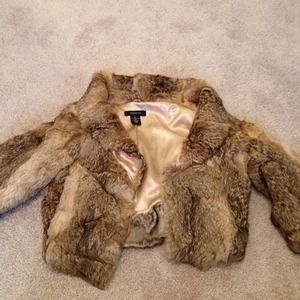 Arden B 100% Natural Rabbit Fur Coat