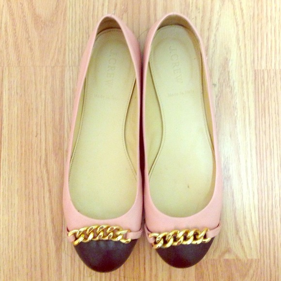 J. Crew Shoes - 💥SOLD💥 J Crew pink/black ballet flats