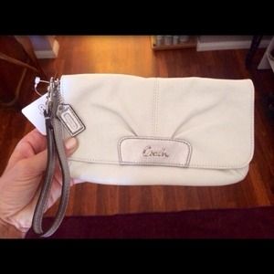 COACH Leather Wristlet