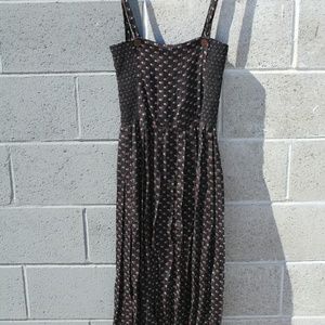 1990s Vintage Grunge Floral Jumper Dress